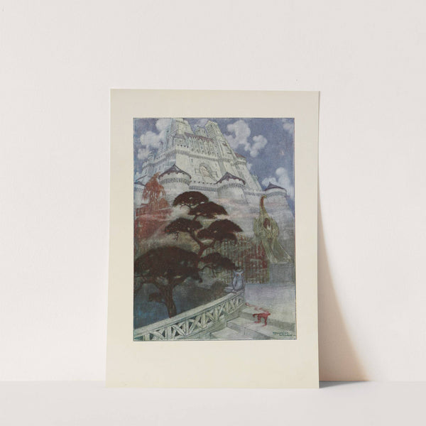 The castle rose silent, impressing and forbidding by Maurice Lalau