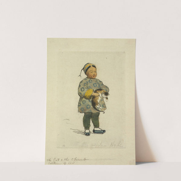 The cat and the cherub by Helen Hyde