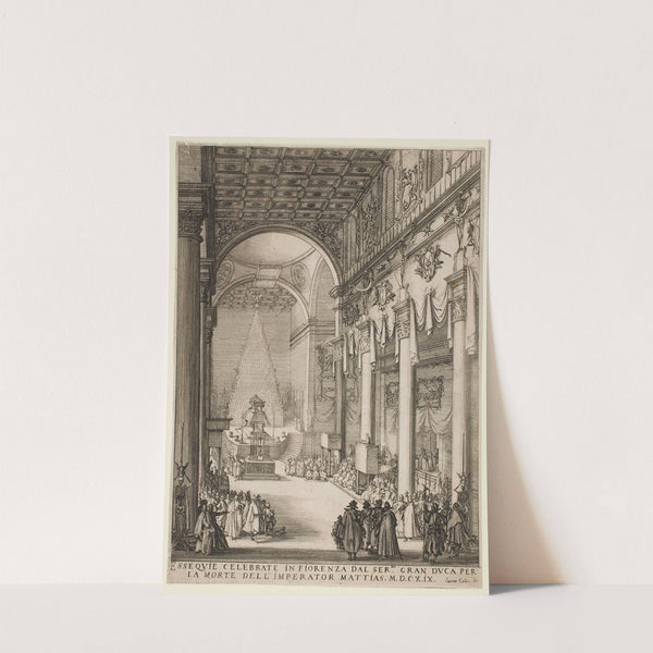 The Catafalque of the Emperor Matthias (1619) by Jacques Callot