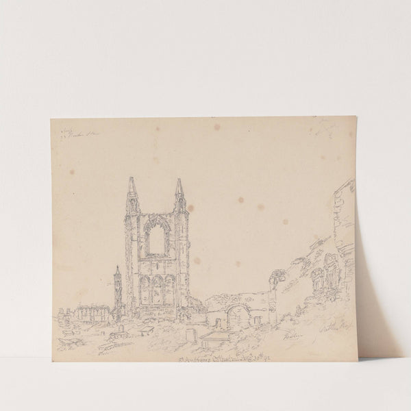 The Cathedral of St. Andrews, Scotland by James Moore