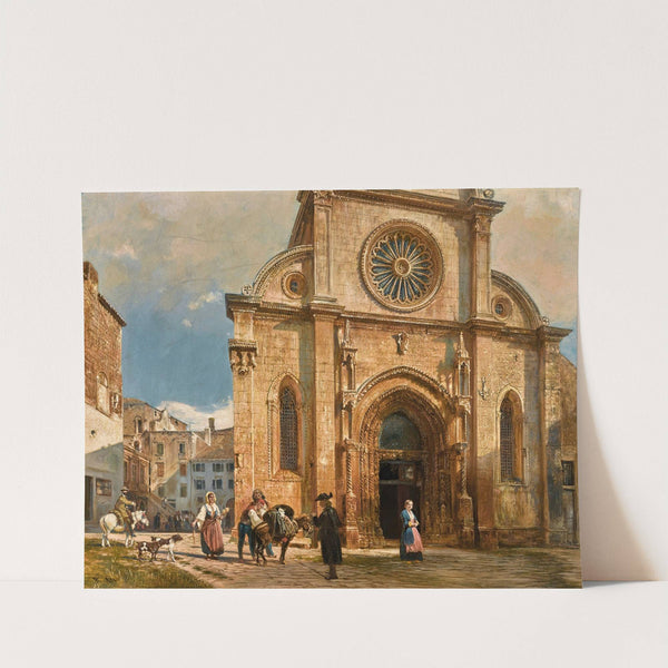 The Cathedral Of St James In Sebenico by Rudolf von Alt