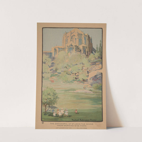 The Cathedral of St. John the Divine from Morningside Park (1914) by Rachael Robinson Elmer