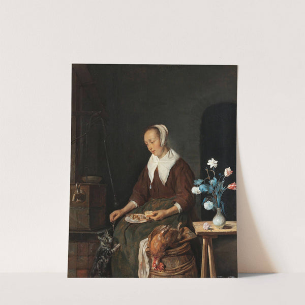 The Cat’s Breakfast by Gabriel Metsu