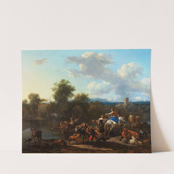 The Cattle Ferry by Nicolaes Pietersz. Berchem