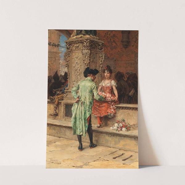 The Cavalier and the Flower Girl by Frederik Hendrik Kaemmerer