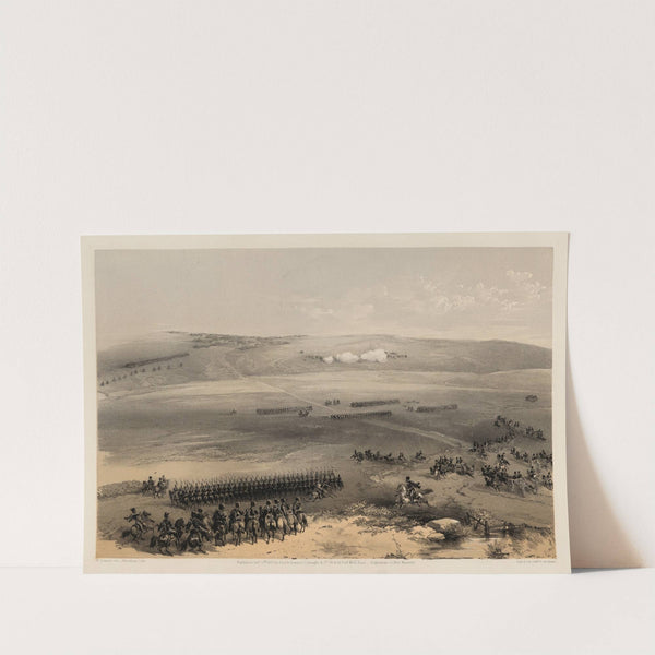 The cavalry affair of the heights of Bulganak – the first gun, 19th Sepr. 1854 (1855) by William Simpson