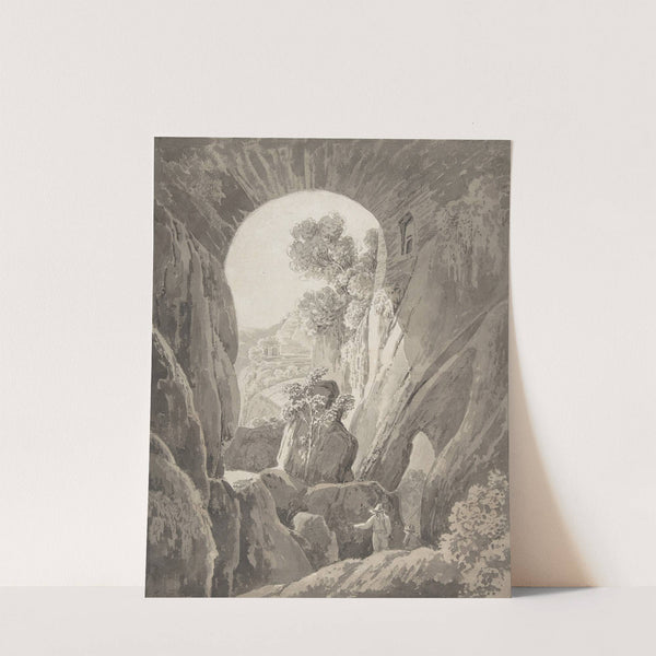 The Caves of Acradina near Syracuse in Sicily by Jacob Wilhelm Mechau