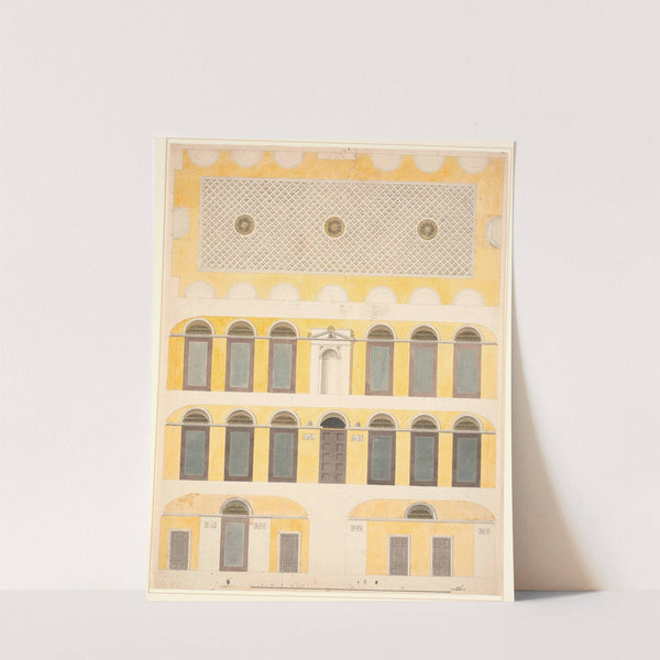 The ceiling and four walls of a large room by Nicolai Abildgaard