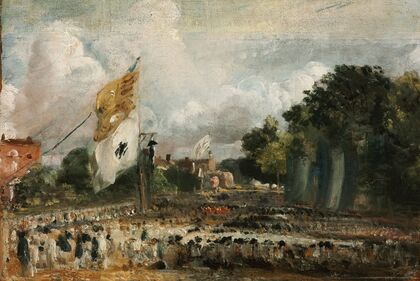 The Celebration in East Bergholt of the Peace of 1814 Concluded in Paris between France and the Allied Powers