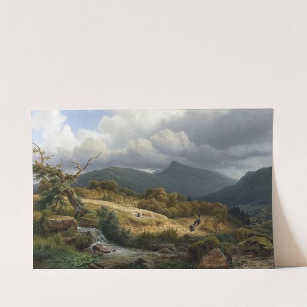 The Cemetery at Baden-Baden by Pierre Louis Dubourcq