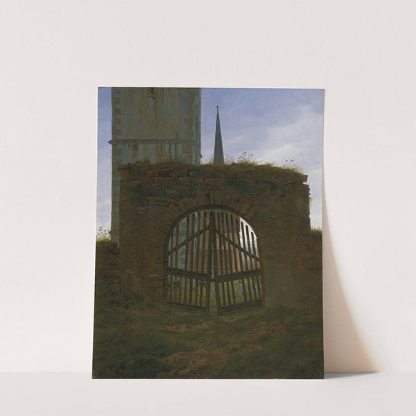 The Cemetery Gate (The Churchyard) by Caspar David Friedrich