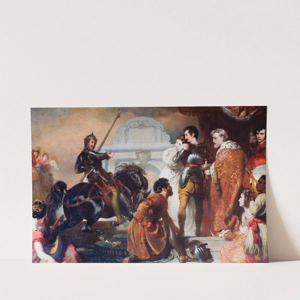 The Challenge Of Rodomont To Rogero by Henry Perronet Briggs