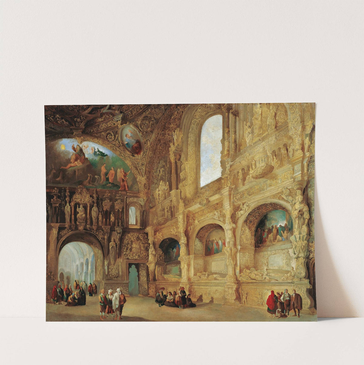 The Chapel Of The Benavente Family In Medina De Rioseco by Genaro Pérez Villaamil