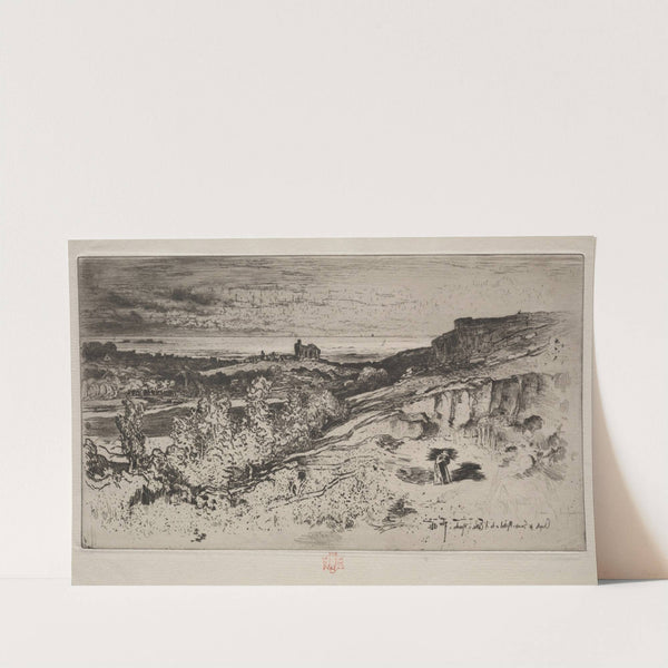 The Chapel Saint-Michel at L’Estre (1881) by Félix Hilaire Buhot