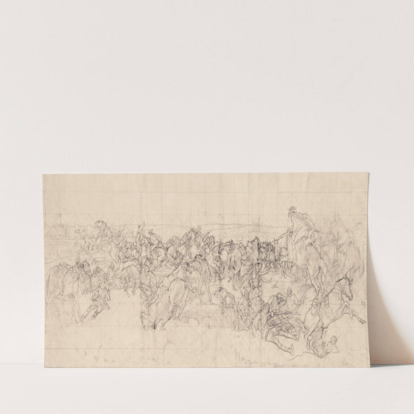 The charge of the 4th Light Horse Brigade at Beersheba (1920) by George Washington Lambert