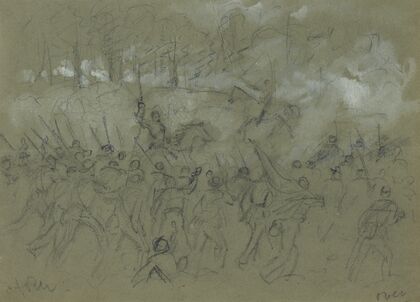 The charge of the 8th Vermont at the Battle of Winchester
