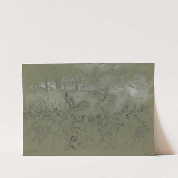 The charge of the 8th Vermont at the Battle of Winchester by Alfred Rudolph Waud