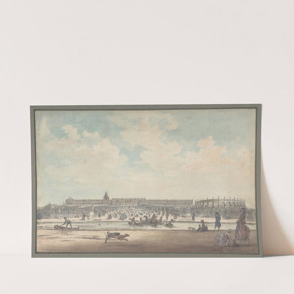 The Château de Versailles Seen from the Gardens by Louis Nicolas de Lespinasse