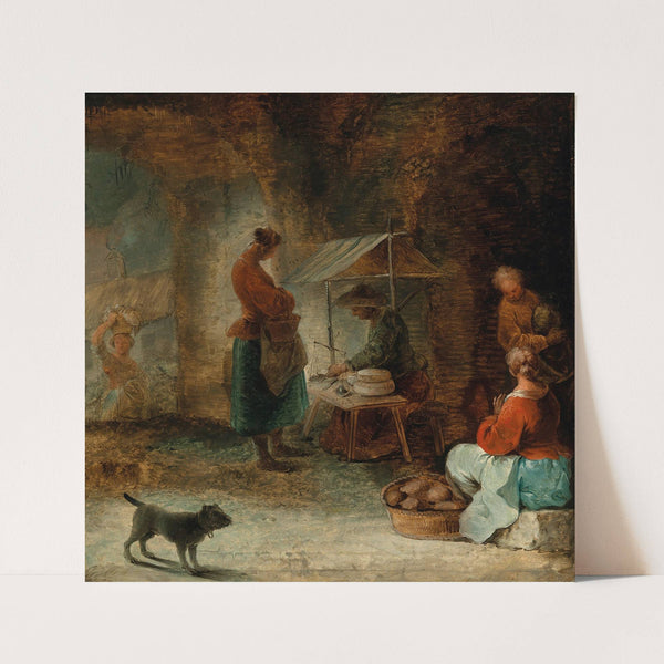 The Cheese Seller by Januarius Zick