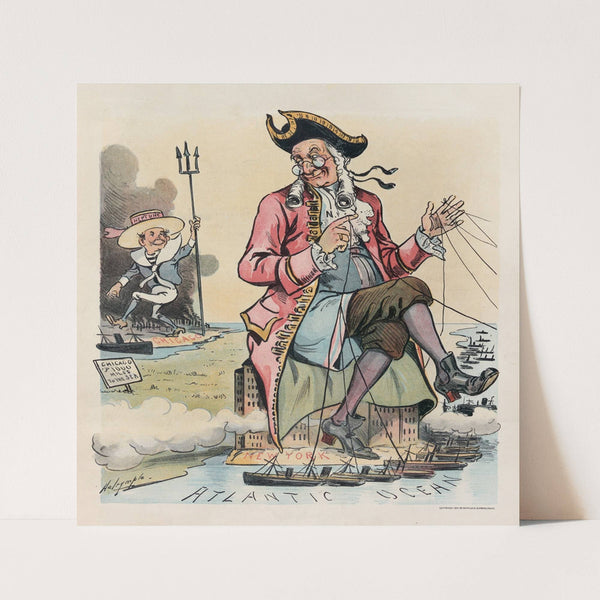 The old enemy of the canal at his old tricks (1901) by Louis Dalrymple