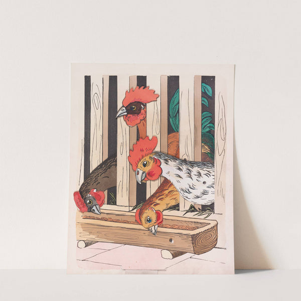 The chickens by Lothar Meggendorfer