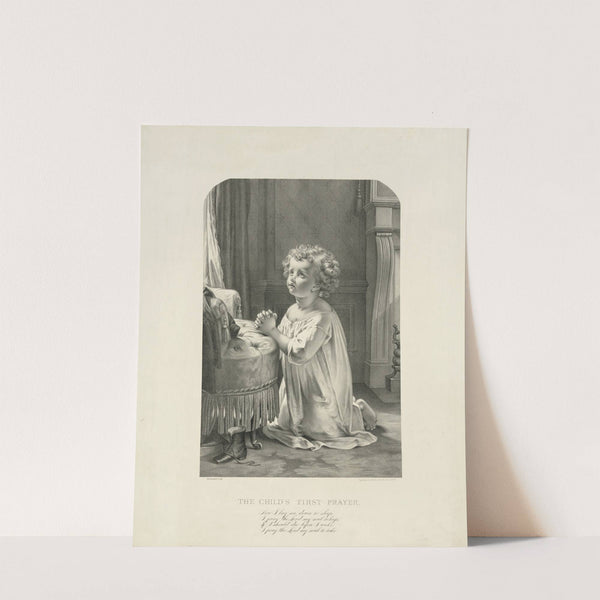 The child’s first prayer (1878) by Armstrong & Co
