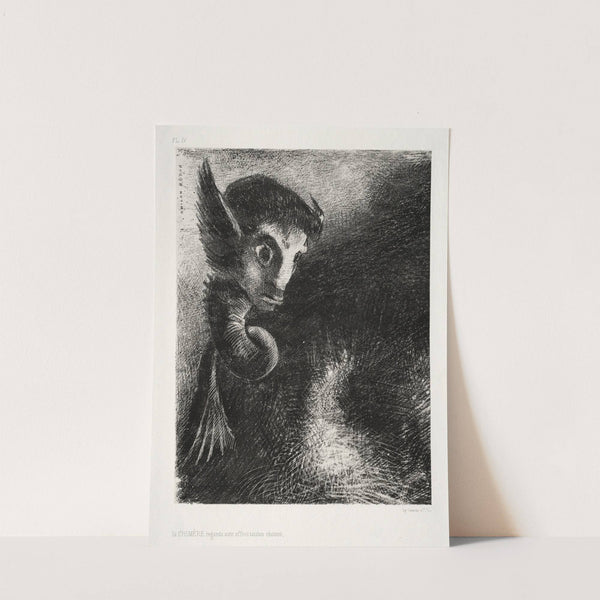 The Chimera Gazed at All Things with Fear by Odilon Redon