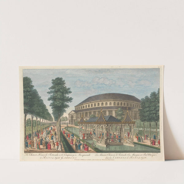 The Chinese House, the Rotunda, & the Company in Masquerade in Renelagh Gardens by Thomas Bowles III