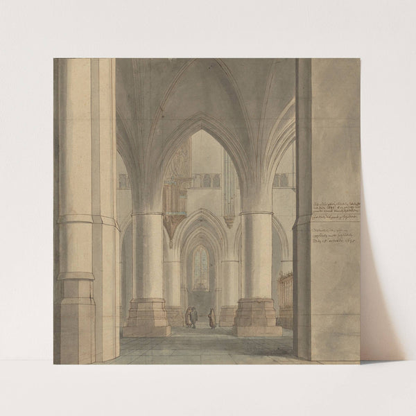 The Choir and North Ambulatory of the Church of Saint Bavo, Haarlem by Pieter Jansz Saenredam