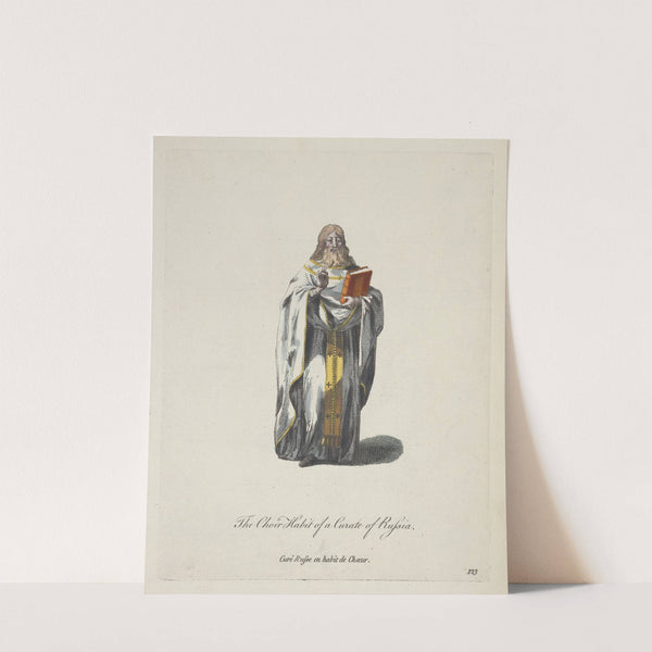 The choir habit of a curate of Russia. Curê Russe en habit de choeur. (1757-1772) by Charles Grignion