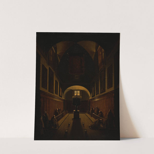 The Choir Of The Capuchin Monastry Near The Piazza Barberini by Giovanni Lazzarini