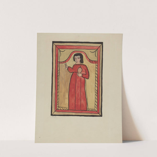 The Christ Child-Retalba El Nino Perdido, (The Lost Child) a Retabla by E. Boyd