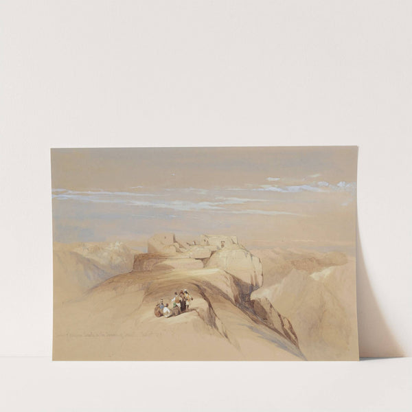 The Christian and Mohammedan Chapels on the Summit of Sinai (1839) by David Roberts