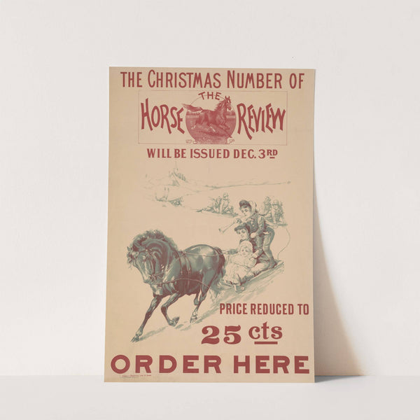 The Christmas number of the Horse Review will be issued Dec. 3rd by Shober & Carqueville