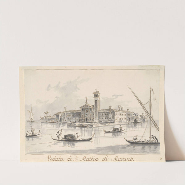 The Church and Convent of San Mattia di Murano by Giacomo Guardi