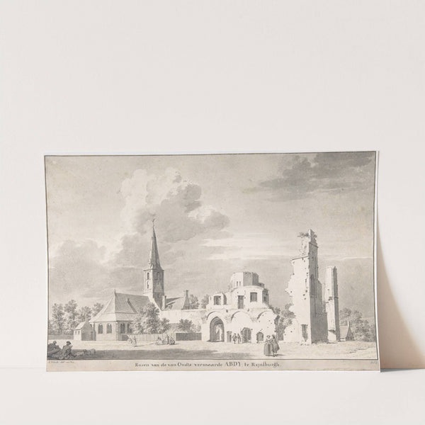 The Church and Ruins of Rijnsburg, Seen from the Northeast by Cornelis Pronk