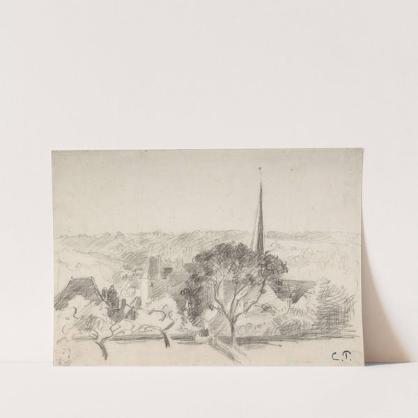 The Church at Eragny (ca. 1894–95) by Camille Pissarro