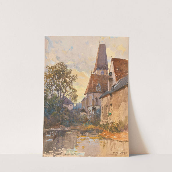 The church in Haidershofen near Amstetten by Fritz Lach