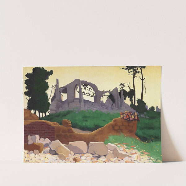 The Church of Souain (1917) by Félix Vallotton