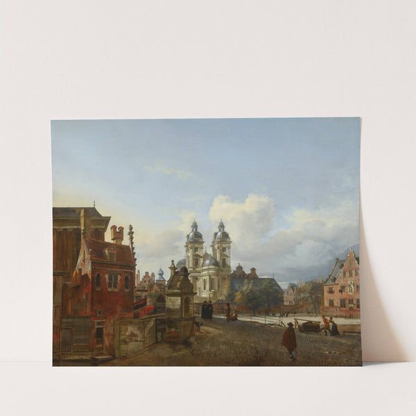 The Church of St Andrew in Düsseldorf by Jan van der Heyden