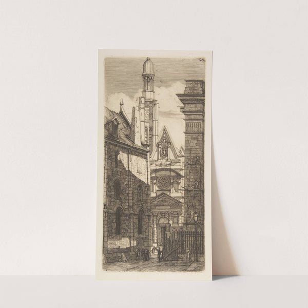 The Church of St. Etienne-du-Mont, Paris (1852) by Charles Meryon