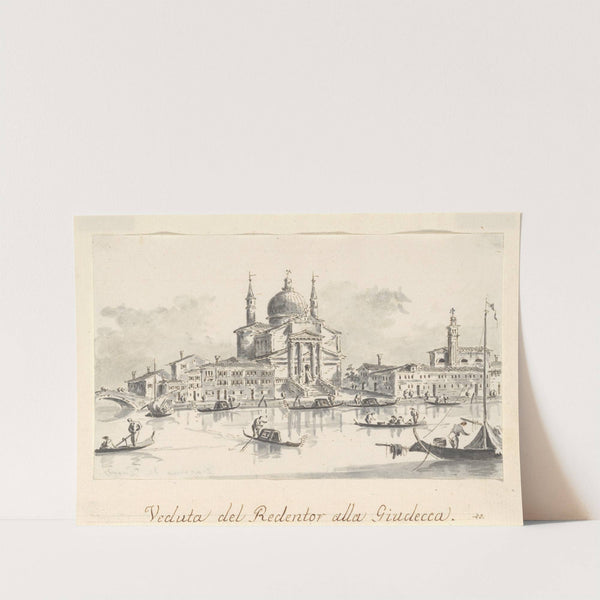 The Church of the Redentore from the Giudecca Canal by Giacomo Guardi