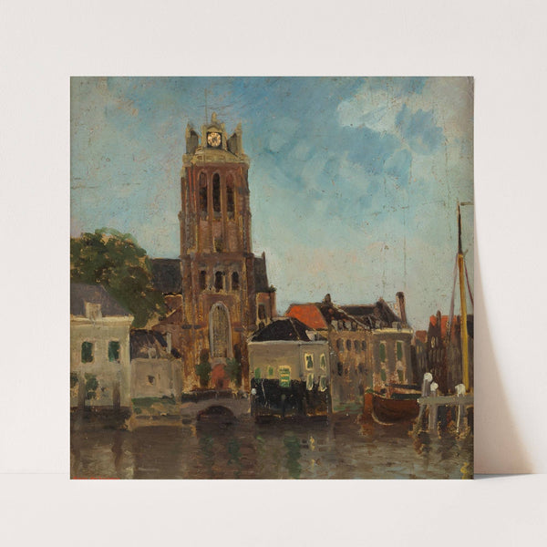 The Church Tower, Dordrecht by Carl Skånberg