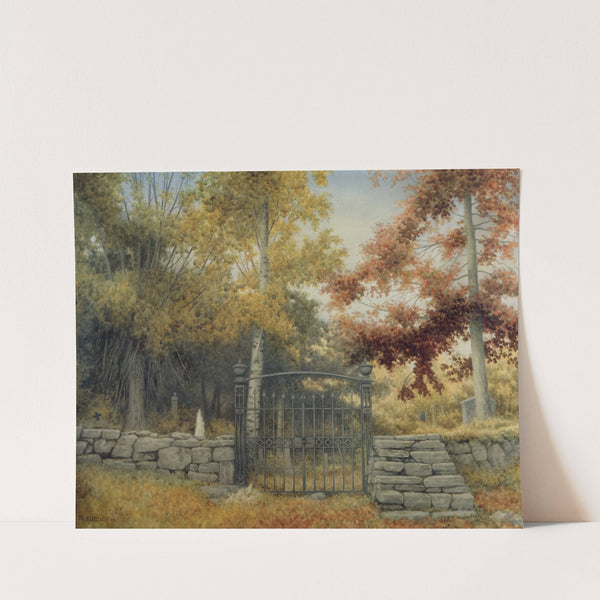 The Church Yard At Bratebakken by Theodor Kittelsen