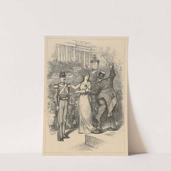 The citizen soldier at the inauguration of General Garfield (1881) by Thomas Nast