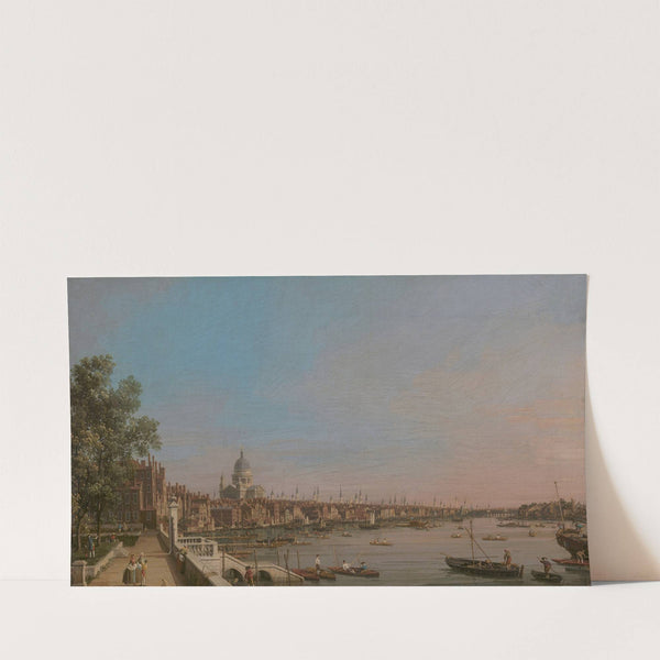 The City from Near the Terrace of Somerset House (ca. 1750) by Canaletto