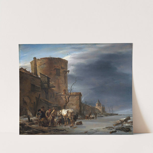 The City Wall of Haarlem in the Winter by Nicolaes Pietersz. Berchem