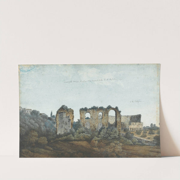 The Claudian Aqueduct and Colosseum by Thomas Jones