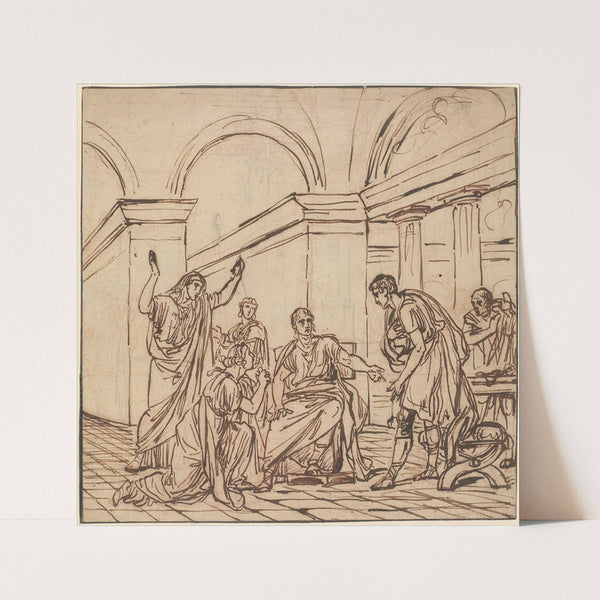 The Clemency of Augustus (Corneille, Cinna, V, 3) (ca. 1787–88) by François-André Vincent