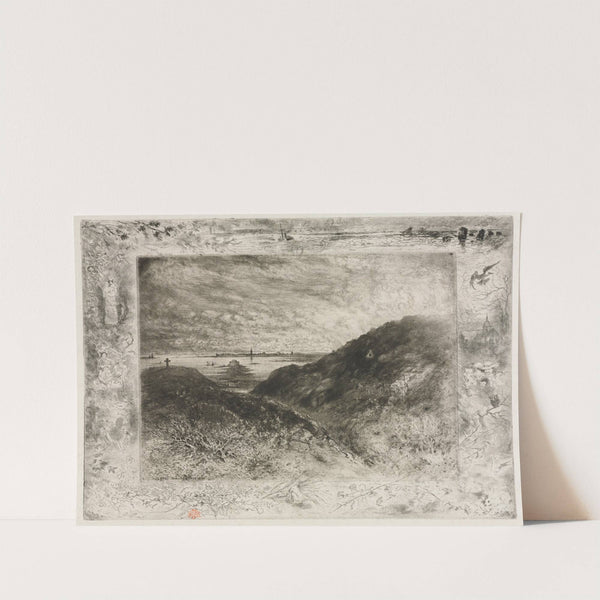 The Cliff, Bay of Saint Malo (1886–1890) by Félix Hilaire Buhot